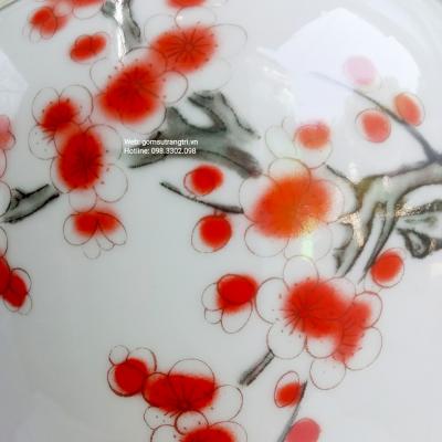 Mai Bình Tích Lộc họa tiết Chim Hoa